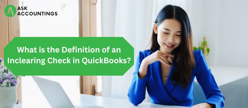Inclearing Check in QuickBooks